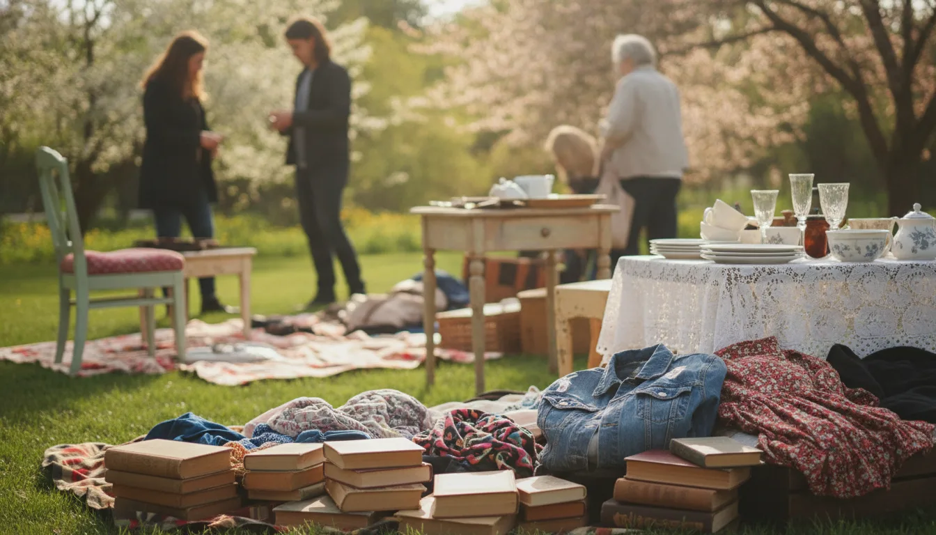 Hof- und Garagenflohmärkte: Schätze im Frühling und Sommer